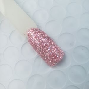 Rose Gold Holographic Acrylic and Dip Powder.